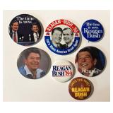 Vintage Reagan-Bush Presidential Campaign Pins - Vintage 1980s