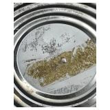 Vintage Sterling Silver Weighted Footed Candy Bowl & 3 Candlesticks