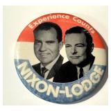 Vintage Nixon Campaign Pin Backs / Buttons - Lot of 6 (Nixon-Lodge, Nixon Now, Now More Than Ever)