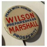 Set of 11 Assorted Vintage Political Pin Backs / Buttons