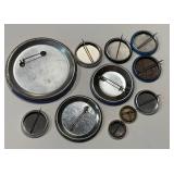 Set of 11 Assorted Vintage Political Pin Backs / Buttons