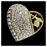 Vintage Butler Shriners Rhinestone Brooch