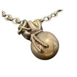 Vintage Sterling Silver Charm Bracelet - Bell, Ladle, Sack Charms - 7 in