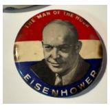 Dwight D. Eisenhower & Adlai Stevenson Presidential Campaign Pins