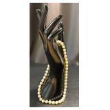 Vintage Pearl Necklace - 14K Clasp, 14-Inch Length