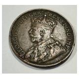 Antique 1912 and 1917 George V Canada One Cent Coins
