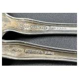Vintage Alvin Sterling Chateau Rose 2-Piece Sterling Flatware Set - 1940 Pattern and Unique Sterling Silver Spoon