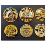 Gustavus Adolphus Homecoming Pins - Vintage 1952-1964, 3 to 3.5 in. (Lot of 8)