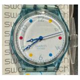 Swatch Butterfly Watch - Light-Blue Strap with Butterfly Motif, Swiss Quartz, 2004