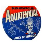Vintage 1941 Aquatennial Pinback Button - Minneapolis
