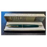 Parker Teal Vintage Fountain Pen - 14K Nib, Original Box