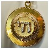 Vintage Gold Tone Fashion Jewelry Items including a Dimitri Vintage Gold-Tone Heart Pendant Necklace