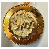 Vintage Gold Tone Fashion Jewelry Items including a Dimitri Vintage Gold-Tone Heart Pendant Necklace