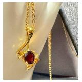 Vintage Gold Tone Fashion Jewelry Items including a Dimitri Vintage Gold-Tone Heart Pendant Necklace