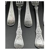 European Sterling Silver Flatware Set - A. Frisch & M. Ostby - Lot of 9 pieces