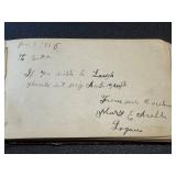 Autograph Album - Antique 1880s Inscriptions