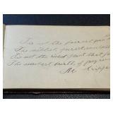 Autograph Album - Antique 1880s Inscriptions