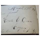 Autograph Album - Antique 1880s Inscriptions