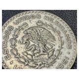 Vintage Mexico 1 Peso 1961 Coin