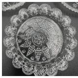 Antique Early American Pressed Glass Cup Plates - Lot of 4