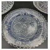 Antique Early American Pressed Glass Cup Plates - Assorted Lot of 4