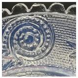 Antique Early American Pressed Glass Cup Plates - Assorted Lot of 4