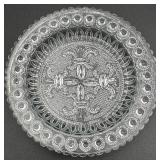 Antique Early American Pressed Glass Cup Plates - Assorted Lot of 4