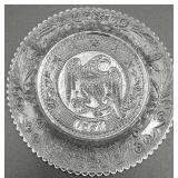 Antique Early American Pressed Glass Cup Plates - Lot of 4