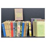 Collection of 19 Antique and Vintage Hardcover Books Assorted Titles