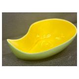 Set of 2 Vintage Redwing Pottery Bowls Yellow and Green