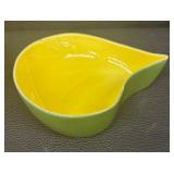 Set of 2 Vintage Redwing Pottery Bowls Yellow and Green