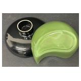 Set of 2 Vintage Redwing Pottery Bowls Yellow and Green