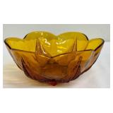 Vintage Anchor Hocking Renaissance Gold Glass Bowl
