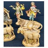 Fontanini Nativity Figurines - Depose Italy 1983 Group with Animals