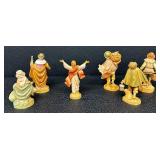 Fontanini Nativity Figurines - Depose ITALY 1985–1991 - 4-5 in tall (Lot of 6)