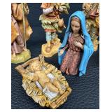 Fontanini Nativity Figurines - Lot of 8 - Italy, 1987-1993 - Including Baby Jesus & Mary Title