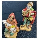 Fontanini Nativity Figurines - Lot of 8 - Italy, 1987-1993 - Including Baby Jesus & Mary Title