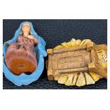 Fontanini Nativity Figurines - Lot of 8 - Italy, 1987-1993 - Including Baby Jesus & Mary Title