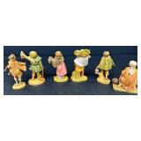 Fontanini Nativity Figures - Italy, Depose, 4-5 in. Tall, 6-Piece Set (1987/1995/1996)