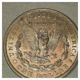 1921 Morgan  Dollar $1 AU, Very Nice