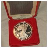2000 Silver Eagle UNC, encaps in box