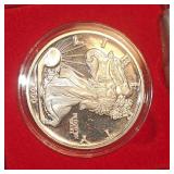 2000 Silver Eagle UNC, encaps in box