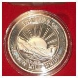 2000 Silver Eagle UNC, encaps in box