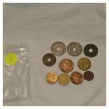 Lot of 10 Foreign Coins