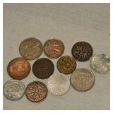 Lot of 12 Foreign Coins