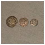 3 Silver Foreign Coins