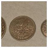 3 Silver Foreign Coins