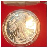 2000 Silver Eagle UNC, encaps in BOx