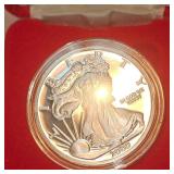 2000 Silver Eagle UNC, encaps in BOx