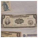 Lot of 5 Foreign Paper Money